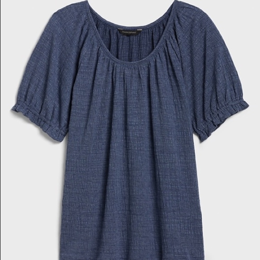 Crinkle Smocked Top
